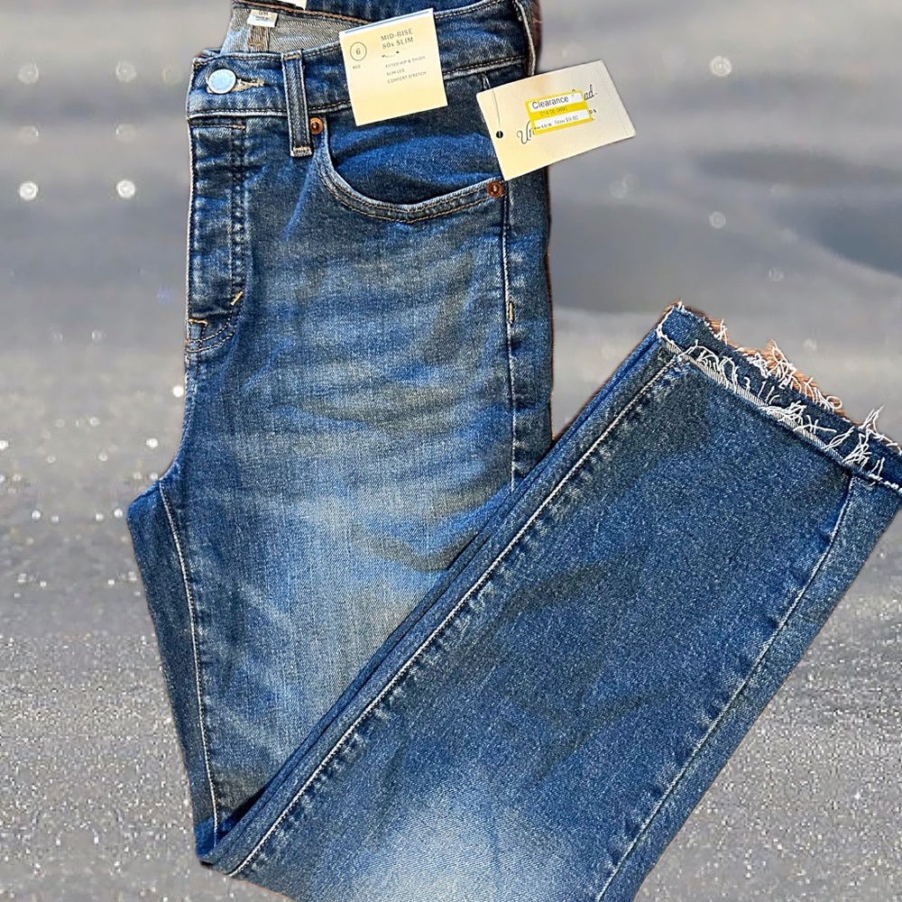 Universal Thread Denim Blue MID RISE 80s SLIM Jeans